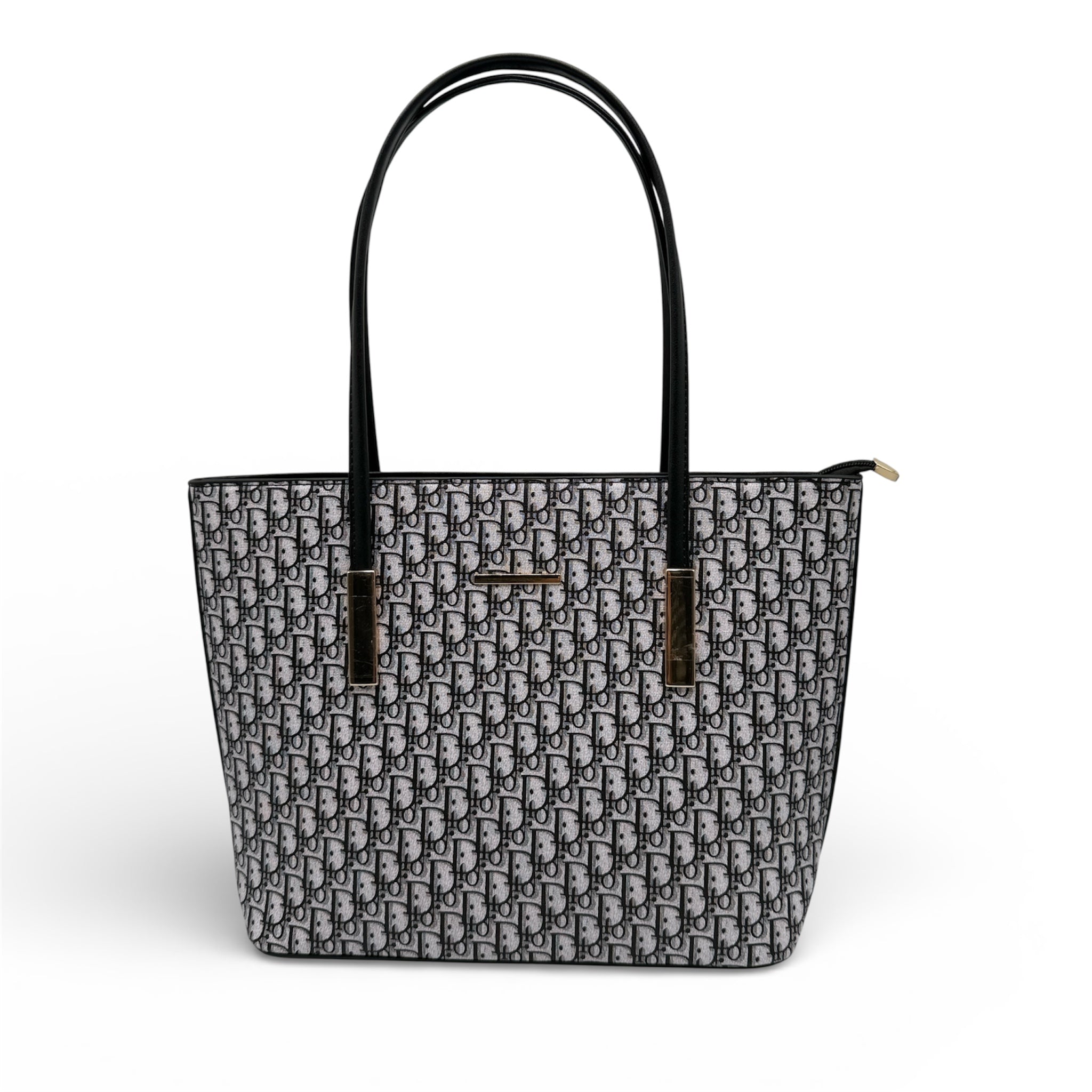 Signature Monogram Tote Bag - Onyx & Slate Edition- Dior