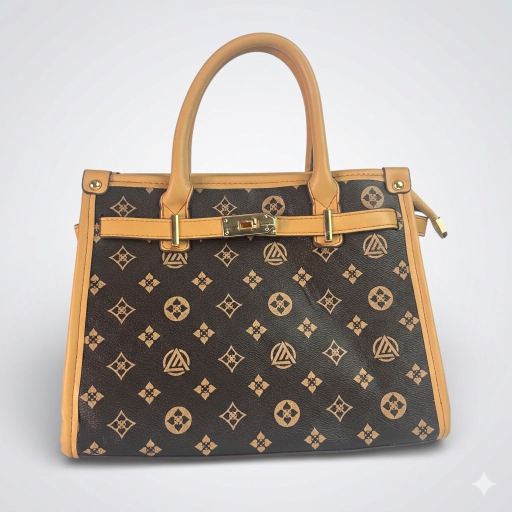 Vintage Monogram Satchel: Dual-Handle Edition