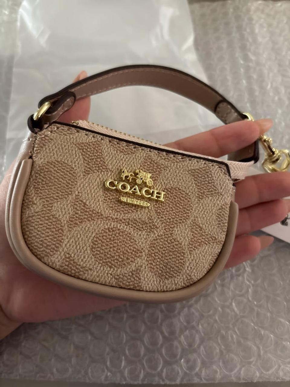 Coach Signature Canvas Penn Bag with Cherry Charm Set